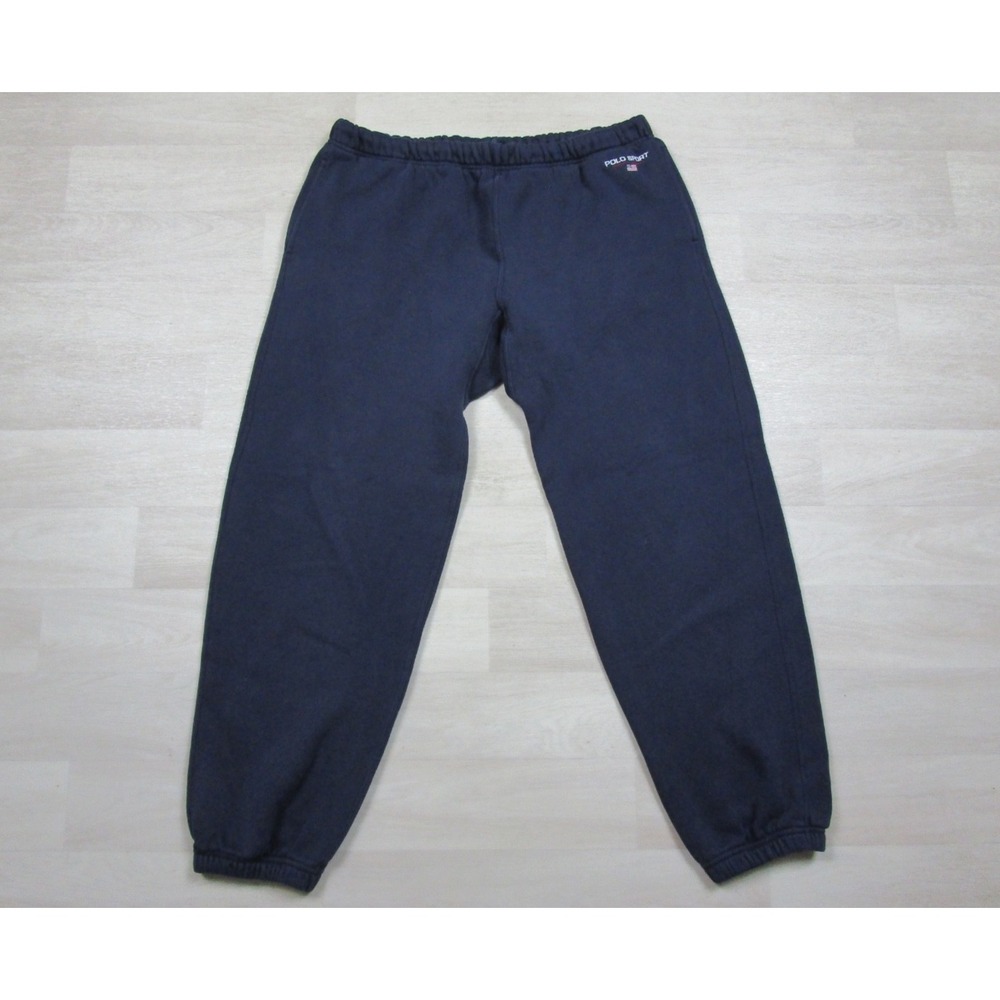 Vintage 90s Polo Sport Ralph Lauren Sweatpants Men's (M) Baggy Diamond Gusset